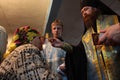 Ritual in the orthodox church Royalty Free Stock Photo