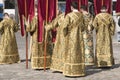 Ritual Orthodox vestments in ceremony