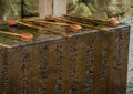 Ritual purification fountain at an Japanese Temple