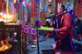 GUIZHOU PROVINCE, CHINA Ã¢â¬â CIRCA DECEMBER 2018: The ritual redeeming the vow. Royalty Free Stock Photo