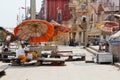 Ritual service at Dasaswamedh Ghat. Varanasi, India