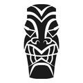 Ritual tribal idol icon, simple style