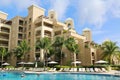 The Ritz-Carlton Grand Cayman luxury resort located on the Seven Miles Beach Royalty Free Stock Photo