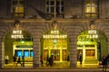 The Ritz hotel at night in London Royalty Free Stock Photo