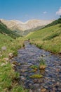 Riu de la Coma and Pyrenees mountains