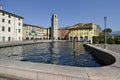 Riva del Garda Piazza III November and Apponale tower Royalty Free Stock Photo