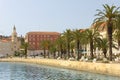 Riva promenade and St Francis church. Split. Croatia