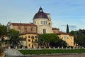 River Adige and San Giorgio in Braida, Verona Campanile San Giorgio in Braida Verona Italy Royalty Free Stock Photo