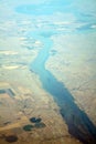 River aerial view Royalty Free Stock Photo