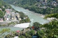 River Alaknanda view at karnaprayag Royalty Free Stock Photo