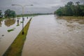 River alarm level exceeded Royalty Free Stock Photo