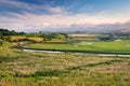 River Aln Meanders past Mount Pleasant Royalty Free Stock Photo