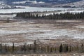 River in Alsek Valley desolated landscape