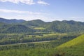 River among Altai mountains in summer beautiful landscape Royalty Free Stock Photo