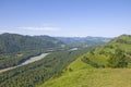 River among Altai mountains in summer beautiful landscape Royalty Free Stock Photo