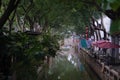 River in ancient village in China close to Shanghai