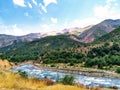 River in the Andes mountain range, south of Chile Royalty Free Stock Photo