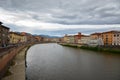 River Arno in the Italian City of Pisa Royalty Free Stock Photo