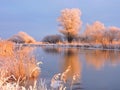 River Aukstumala in sunset colors Lithuania