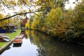 River during Autumn in Cambridge Royalty Free Stock Photo