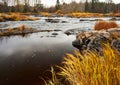 River in autumn day