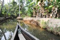River of the backwaters at Kollam Royalty Free Stock Photo