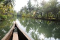 River of the backwaters at Kollam Royalty Free Stock Photo