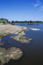 River in badajoz Royalty Free Stock Photo