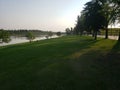 River Bank along river street in Prince Albert, Sask