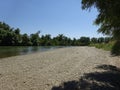 On the river bank