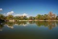 River bank with sky