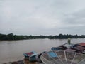 River bank view in cool morning atmosphere