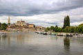 River banks Yonne, Auxerre Burgundy France