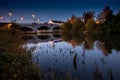 The River Bann Bridge at night