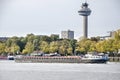 River, barge, park and tower