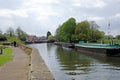 River barges on the River Trent Royalty Free Stock Photo
