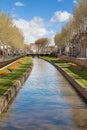 River Basse through Perpignan Royalty Free Stock Photo