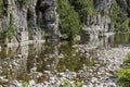 The river Beaume, France Royalty Free Stock Photo