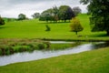 River Bela at Dallam Park, Milnthorpe, Cumbria, England Royalty Free Stock Photo