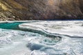 River beneath the frozen river