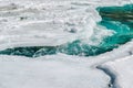 River beneath the frozen river