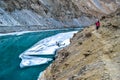 River beneath the frozen river