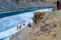 River beneath the frozen river