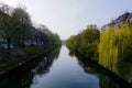 Seeing a mirroring river in Berlin