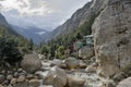 River Bhagirathi flow in the valley of Gangotri