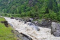 River Bhagirathi (main tributary of the Ganges) flowing through Himalayan mountains, Uttarakhand, India