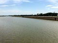 River and blue sky