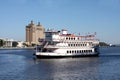 River boat at Savannah , Georgia Royalty Free Stock Photo