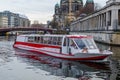 River boat sightseeing on Spree in Berlin