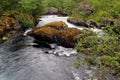 River Bondhuselva flowing out of lake Bondhus in Folgefonna national park, Hordaland county, Norway